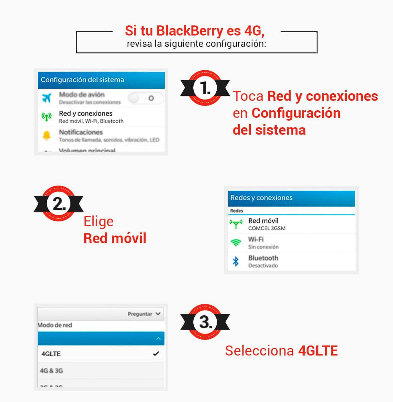 si tu Blackberry es 4G, revisa esta configuración